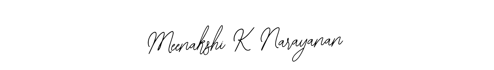 Meenakshi K Narayanan stylish signature style. Best Handwritten Sign (Bearetta-2O07w) for my name. Handwritten Signature Collection Ideas for my name Meenakshi K Narayanan. Meenakshi K Narayanan signature style 12 images and pictures png