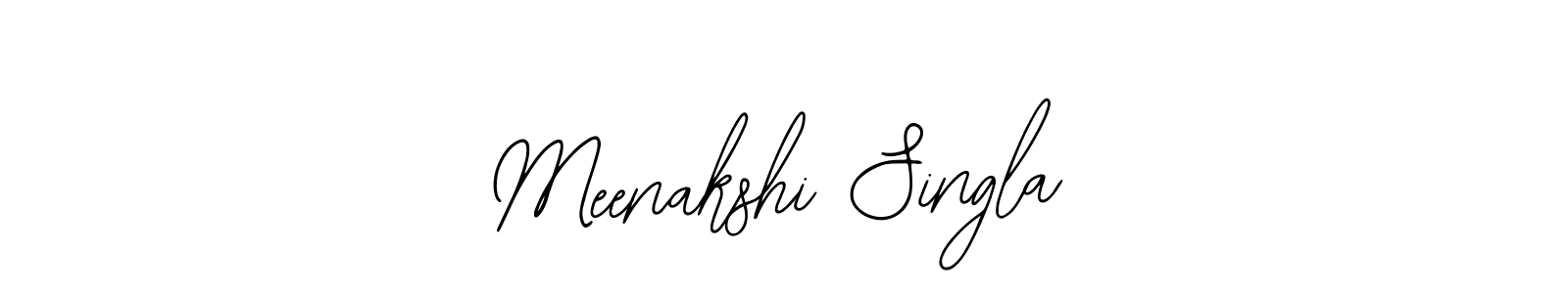 Use a signature maker to create a handwritten signature online. With this signature software, you can design (Bearetta-2O07w) your own signature for name Meenakshi Singla. Meenakshi Singla signature style 12 images and pictures png