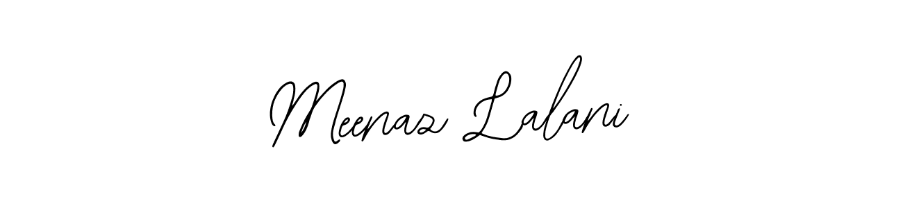 Use a signature maker to create a handwritten signature online. With this signature software, you can design (Bearetta-2O07w) your own signature for name Meenaz Lalani. Meenaz Lalani signature style 12 images and pictures png