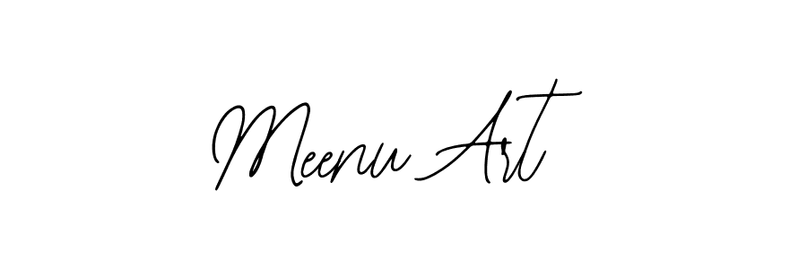 How to make Meenu Art signature? Bearetta-2O07w is a professional autograph style. Create handwritten signature for Meenu Art name. Meenu Art signature style 12 images and pictures png