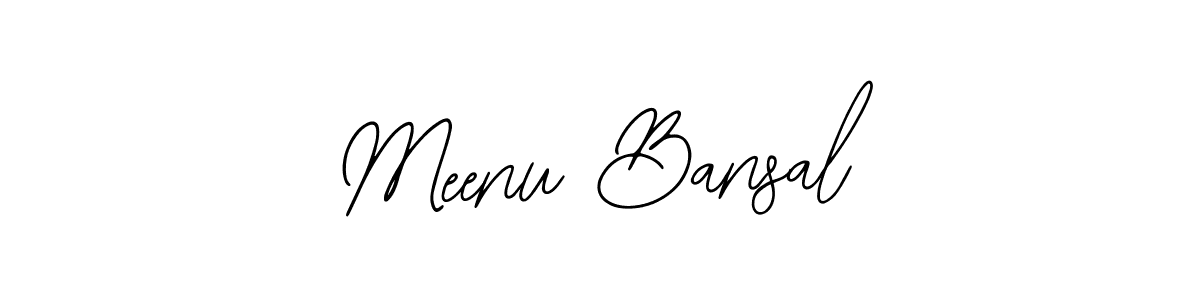 How to make Meenu Bansal signature? Bearetta-2O07w is a professional autograph style. Create handwritten signature for Meenu Bansal name. Meenu Bansal signature style 12 images and pictures png