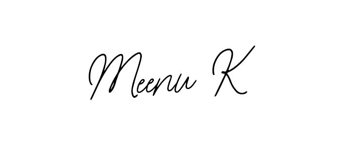 Similarly Bearetta-2O07w is the best handwritten signature design. Signature creator online .You can use it as an online autograph creator for name Meenu K. Meenu K signature style 12 images and pictures png