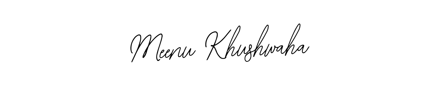 Create a beautiful signature design for name Meenu Khushwaha. With this signature (Bearetta-2O07w) fonts, you can make a handwritten signature for free. Meenu Khushwaha signature style 12 images and pictures png