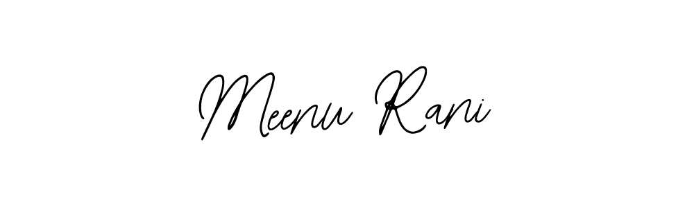 You should practise on your own different ways (Bearetta-2O07w) to write your name (Meenu Rani) in signature. don't let someone else do it for you. Meenu Rani signature style 12 images and pictures png