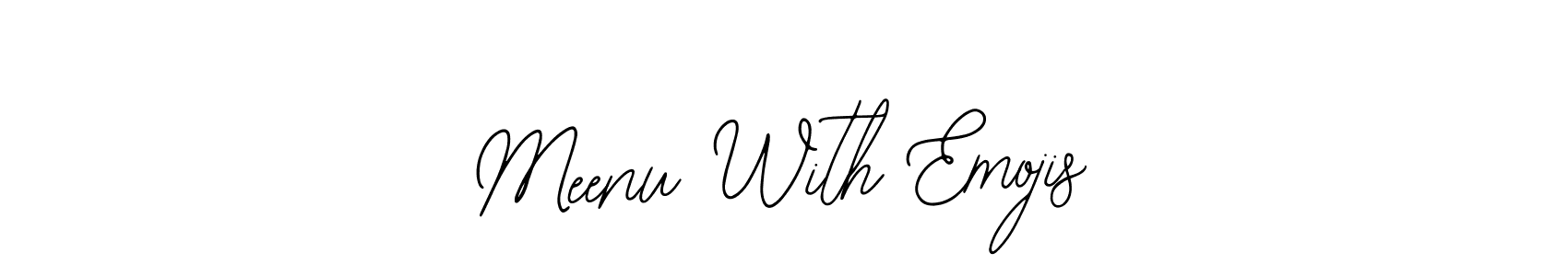 Make a beautiful signature design for name Meenu With Emojis. With this signature (Bearetta-2O07w) style, you can create a handwritten signature for free. Meenu With Emojis signature style 12 images and pictures png