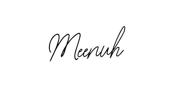 How to make Meenuh signature? Bearetta-2O07w is a professional autograph style. Create handwritten signature for Meenuh name. Meenuh signature style 12 images and pictures png