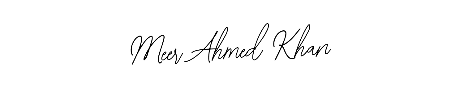Make a beautiful signature design for name Meer Ahmed Khan. With this signature (Bearetta-2O07w) style, you can create a handwritten signature for free. Meer Ahmed Khan signature style 12 images and pictures png