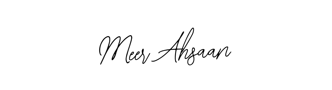 How to make Meer Ahsaan signature? Bearetta-2O07w is a professional autograph style. Create handwritten signature for Meer Ahsaan name. Meer Ahsaan signature style 12 images and pictures png
