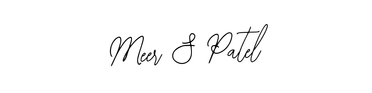 How to make Meer S Patel name signature. Use Bearetta-2O07w style for creating short signs online. This is the latest handwritten sign. Meer S Patel signature style 12 images and pictures png