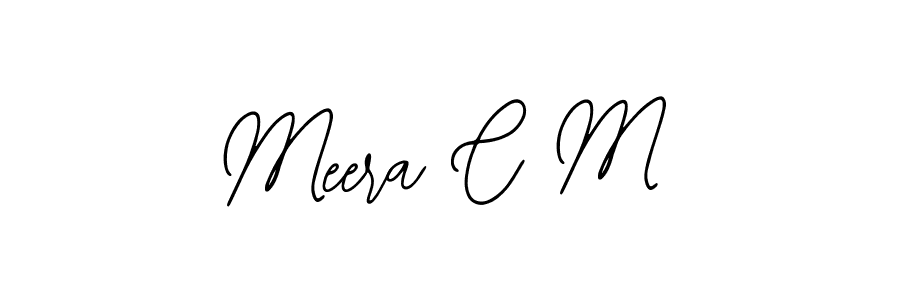 Also we have Meera C M name is the best signature style. Create professional handwritten signature collection using Bearetta-2O07w autograph style. Meera C M signature style 12 images and pictures png