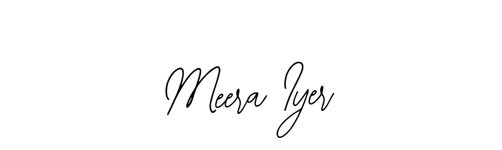 Bearetta-2O07w is a professional signature style that is perfect for those who want to add a touch of class to their signature. It is also a great choice for those who want to make their signature more unique. Get Meera Iyer name to fancy signature for free. Meera Iyer signature style 12 images and pictures png