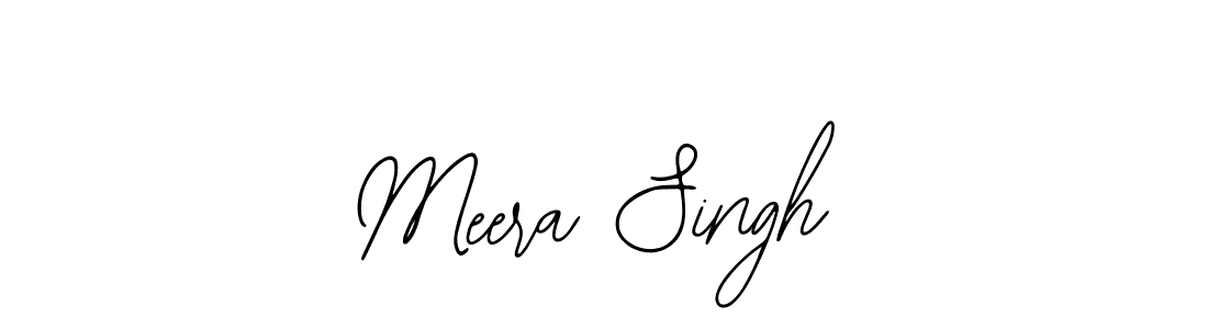 You should practise on your own different ways (Bearetta-2O07w) to write your name (Meera Singh) in signature. don't let someone else do it for you. Meera Singh signature style 12 images and pictures png