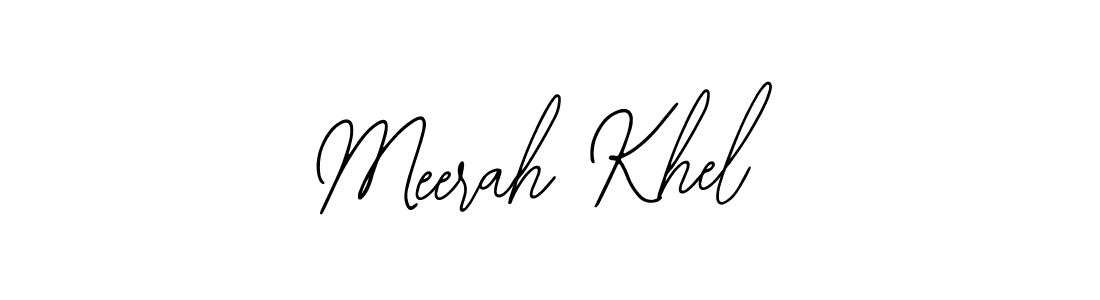 How to make Meerah Khel name signature. Use Bearetta-2O07w style for creating short signs online. This is the latest handwritten sign. Meerah Khel signature style 12 images and pictures png