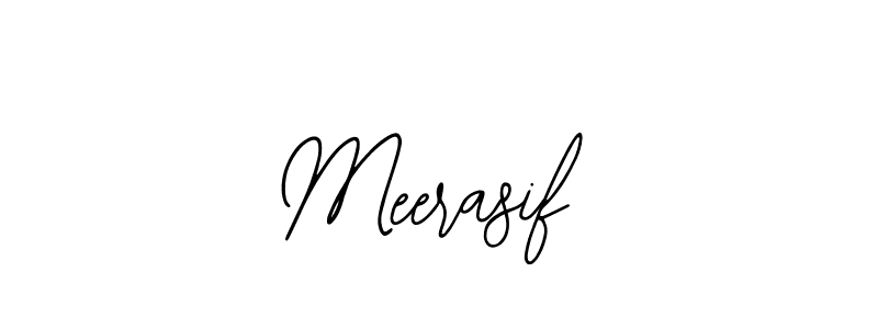 Use a signature maker to create a handwritten signature online. With this signature software, you can design (Bearetta-2O07w) your own signature for name Meerasif. Meerasif signature style 12 images and pictures png