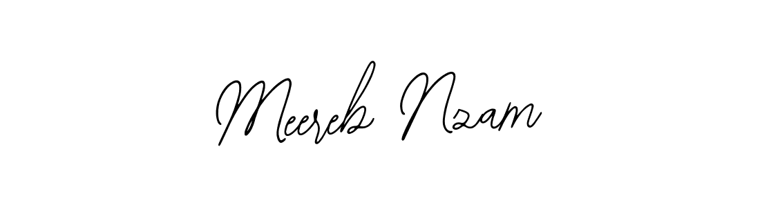 How to make Meereb Nzam signature? Bearetta-2O07w is a professional autograph style. Create handwritten signature for Meereb Nzam name. Meereb Nzam signature style 12 images and pictures png
