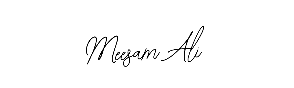 Design your own signature with our free online signature maker. With this signature software, you can create a handwritten (Bearetta-2O07w) signature for name Meesam Ali. Meesam Ali signature style 12 images and pictures png