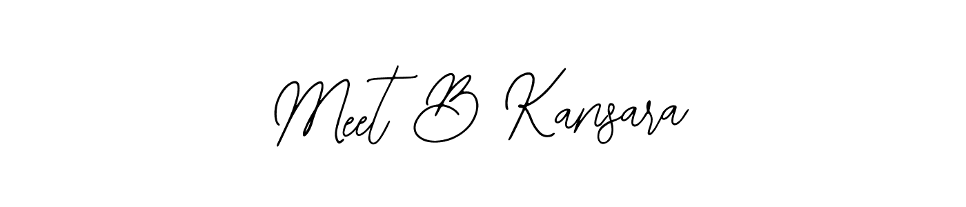 How to make Meet B Kansara signature? Bearetta-2O07w is a professional autograph style. Create handwritten signature for Meet B Kansara name. Meet B Kansara signature style 12 images and pictures png
