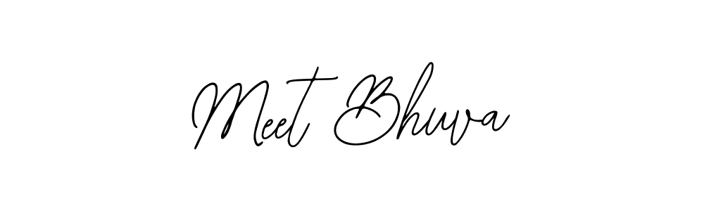This is the best signature style for the Meet Bhuva name. Also you like these signature font (Bearetta-2O07w). Mix name signature. Meet Bhuva signature style 12 images and pictures png