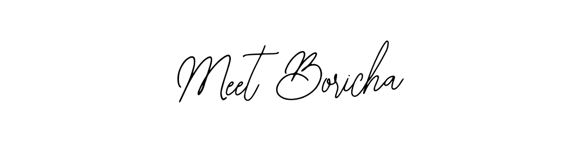 Meet Boricha stylish signature style. Best Handwritten Sign (Bearetta-2O07w) for my name. Handwritten Signature Collection Ideas for my name Meet Boricha. Meet Boricha signature style 12 images and pictures png