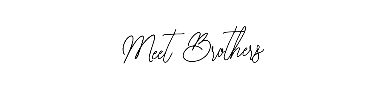 Meet Brothers stylish signature style. Best Handwritten Sign (Bearetta-2O07w) for my name. Handwritten Signature Collection Ideas for my name Meet Brothers. Meet Brothers signature style 12 images and pictures png
