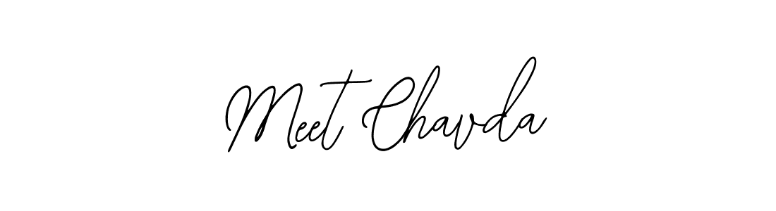 How to make Meet Chavda signature? Bearetta-2O07w is a professional autograph style. Create handwritten signature for Meet Chavda name. Meet Chavda signature style 12 images and pictures png
