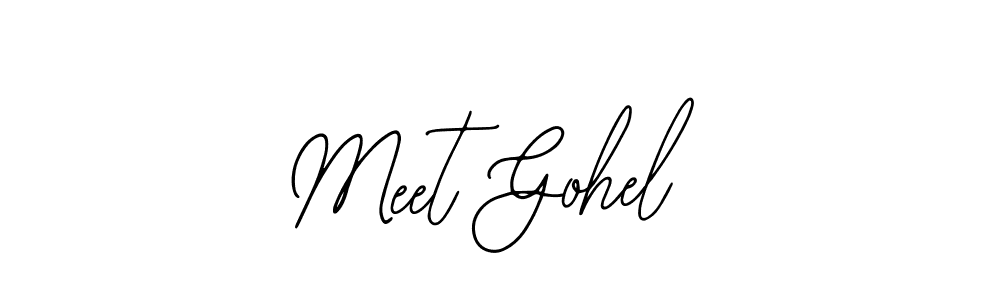 Make a beautiful signature design for name Meet Gohel. With this signature (Bearetta-2O07w) style, you can create a handwritten signature for free. Meet Gohel signature style 12 images and pictures png