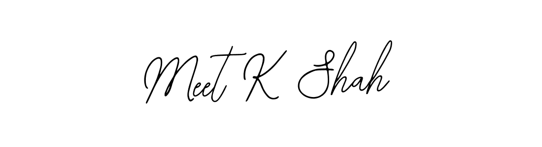 Make a beautiful signature design for name Meet K Shah. With this signature (Bearetta-2O07w) style, you can create a handwritten signature for free. Meet K Shah signature style 12 images and pictures png