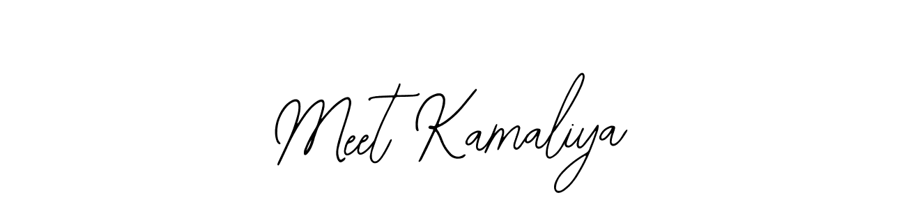 if you are searching for the best signature style for your name Meet Kamaliya. so please give up your signature search. here we have designed multiple signature styles  using Bearetta-2O07w. Meet Kamaliya signature style 12 images and pictures png