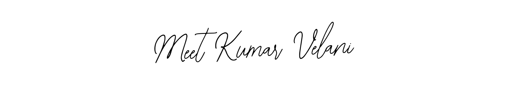 Create a beautiful signature design for name Meet Kumar Velani. With this signature (Bearetta-2O07w) fonts, you can make a handwritten signature for free. Meet Kumar Velani signature style 12 images and pictures png