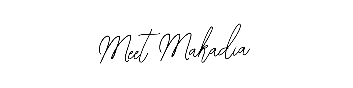 Use a signature maker to create a handwritten signature online. With this signature software, you can design (Bearetta-2O07w) your own signature for name Meet Makadia. Meet Makadia signature style 12 images and pictures png