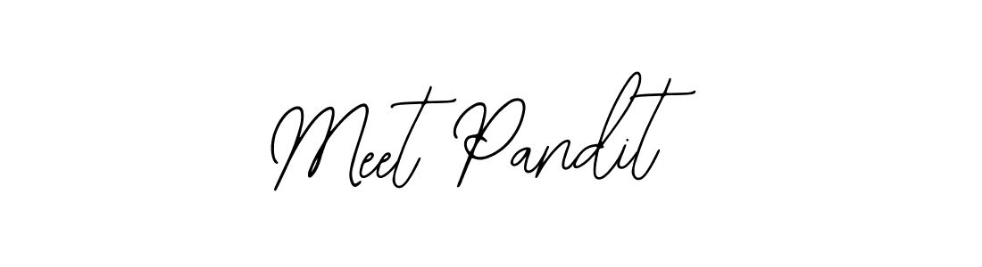 This is the best signature style for the Meet Pandit name. Also you like these signature font (Bearetta-2O07w). Mix name signature. Meet Pandit signature style 12 images and pictures png