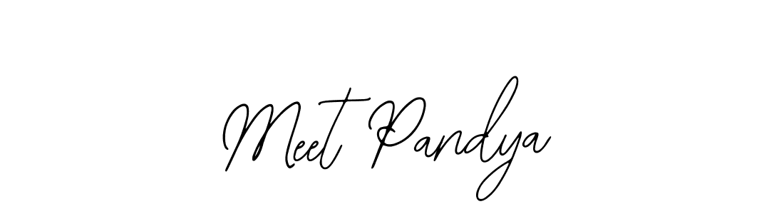 Design your own signature with our free online signature maker. With this signature software, you can create a handwritten (Bearetta-2O07w) signature for name Meet Pandya. Meet Pandya signature style 12 images and pictures png