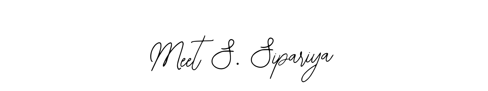 How to make Meet S. Sipariya signature? Bearetta-2O07w is a professional autograph style. Create handwritten signature for Meet S. Sipariya name. Meet S. Sipariya signature style 12 images and pictures png