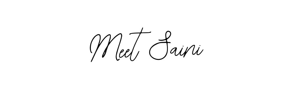 Bearetta-2O07w is a professional signature style that is perfect for those who want to add a touch of class to their signature. It is also a great choice for those who want to make their signature more unique. Get Meet Saini name to fancy signature for free. Meet Saini signature style 12 images and pictures png