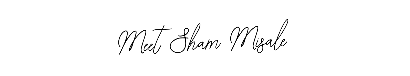 if you are searching for the best signature style for your name Meet Sham Misale. so please give up your signature search. here we have designed multiple signature styles  using Bearetta-2O07w. Meet Sham Misale signature style 12 images and pictures png