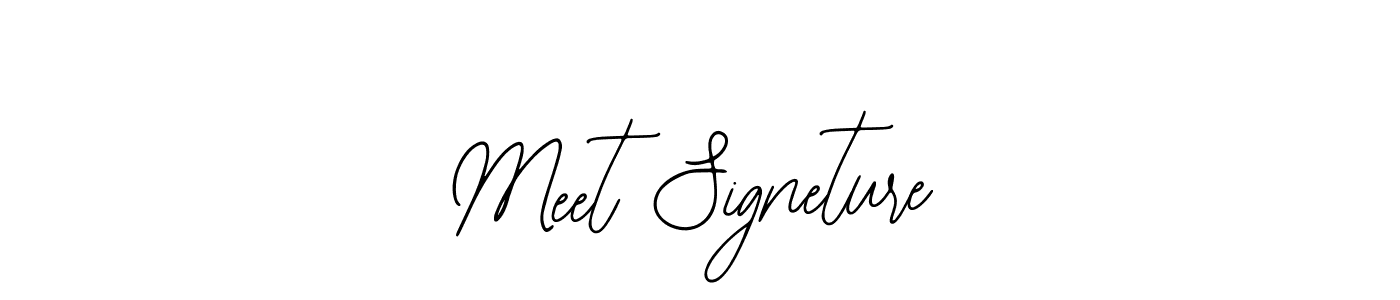Use a signature maker to create a handwritten signature online. With this signature software, you can design (Bearetta-2O07w) your own signature for name Meet Signeture. Meet Signeture signature style 12 images and pictures png
