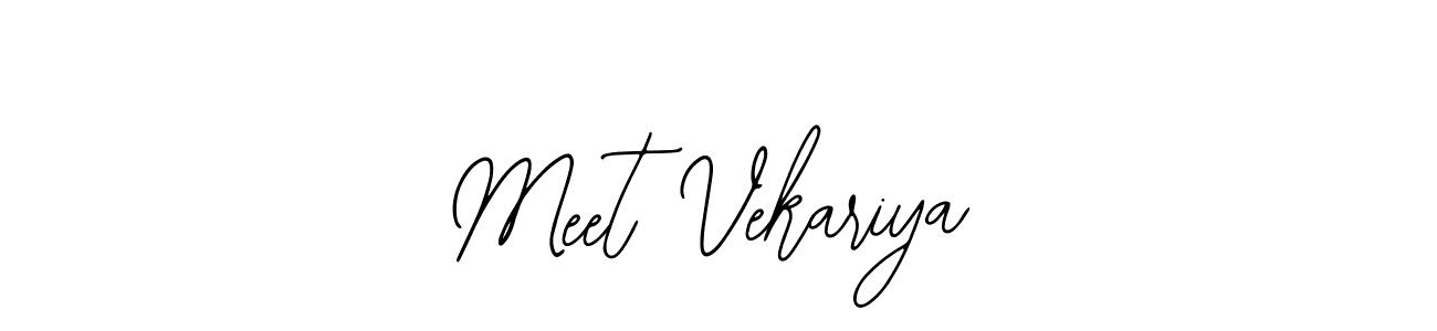 How to make Meet Vekariya signature? Bearetta-2O07w is a professional autograph style. Create handwritten signature for Meet Vekariya name. Meet Vekariya signature style 12 images and pictures png