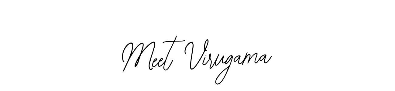 How to make Meet Virugama name signature. Use Bearetta-2O07w style for creating short signs online. This is the latest handwritten sign. Meet Virugama signature style 12 images and pictures png