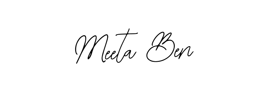 Make a beautiful signature design for name Meeta Ben. Use this online signature maker to create a handwritten signature for free. Meeta Ben signature style 12 images and pictures png