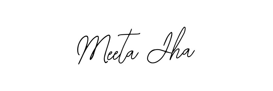 It looks lik you need a new signature style for name Meeta Jha. Design unique handwritten (Bearetta-2O07w) signature with our free signature maker in just a few clicks. Meeta Jha signature style 12 images and pictures png