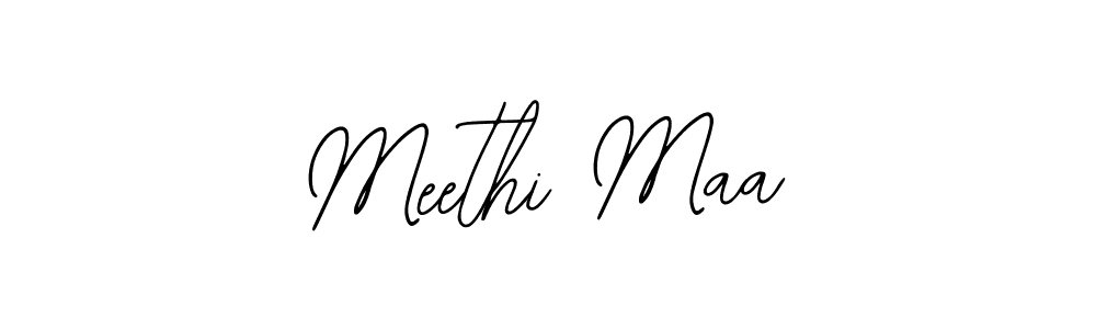 Also we have Meethi Maa name is the best signature style. Create professional handwritten signature collection using Bearetta-2O07w autograph style. Meethi Maa signature style 12 images and pictures png