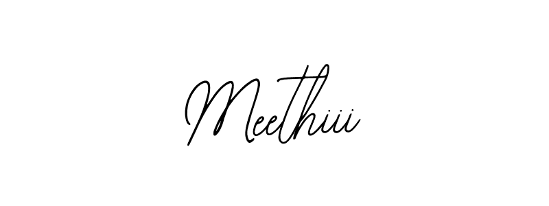 Design your own signature with our free online signature maker. With this signature software, you can create a handwritten (Bearetta-2O07w) signature for name Meethiii. Meethiii signature style 12 images and pictures png