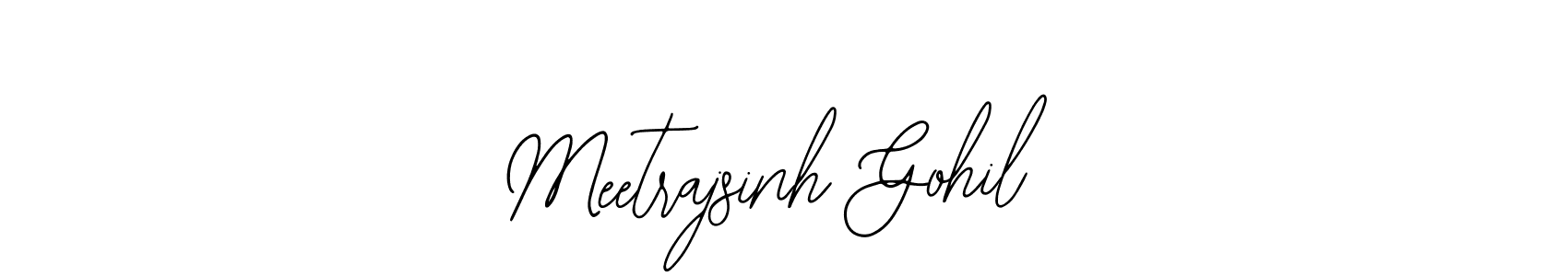 Design your own signature with our free online signature maker. With this signature software, you can create a handwritten (Bearetta-2O07w) signature for name Meetrajsinh Gohil. Meetrajsinh Gohil signature style 12 images and pictures png