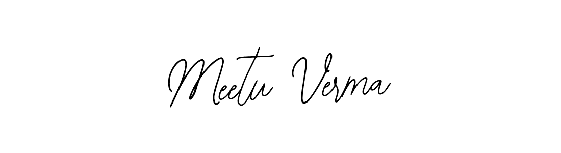 Meetu Verma stylish signature style. Best Handwritten Sign (Bearetta-2O07w) for my name. Handwritten Signature Collection Ideas for my name Meetu Verma. Meetu Verma signature style 12 images and pictures png