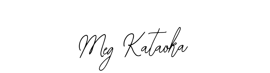 How to make Meg Kataoka name signature. Use Bearetta-2O07w style for creating short signs online. This is the latest handwritten sign. Meg Kataoka signature style 12 images and pictures png