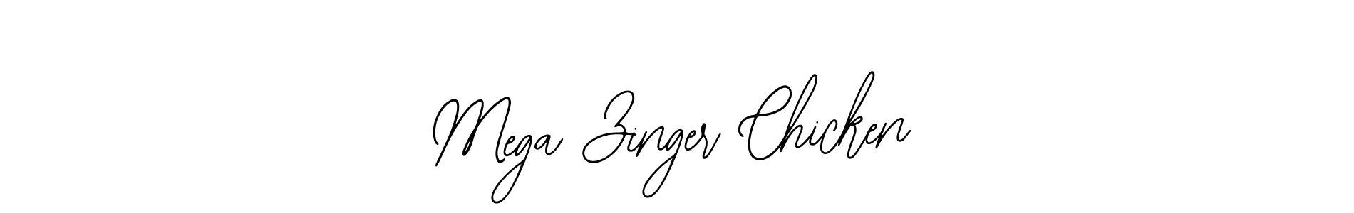 Design your own signature with our free online signature maker. With this signature software, you can create a handwritten (Bearetta-2O07w) signature for name Mega Zinger Chicken. Mega Zinger Chicken signature style 12 images and pictures png