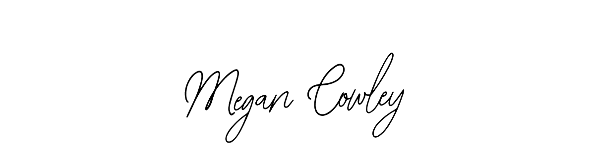How to make Megan Cowley name signature. Use Bearetta-2O07w style for creating short signs online. This is the latest handwritten sign. Megan Cowley signature style 12 images and pictures png
