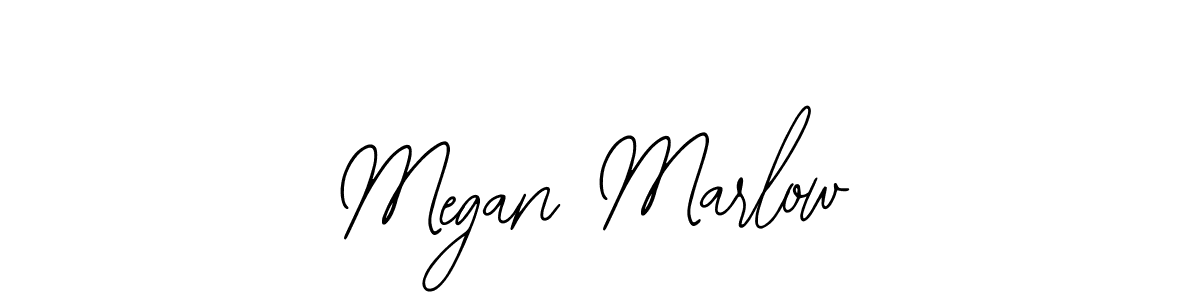 How to make Megan Marlow name signature. Use Bearetta-2O07w style for creating short signs online. This is the latest handwritten sign. Megan Marlow signature style 12 images and pictures png