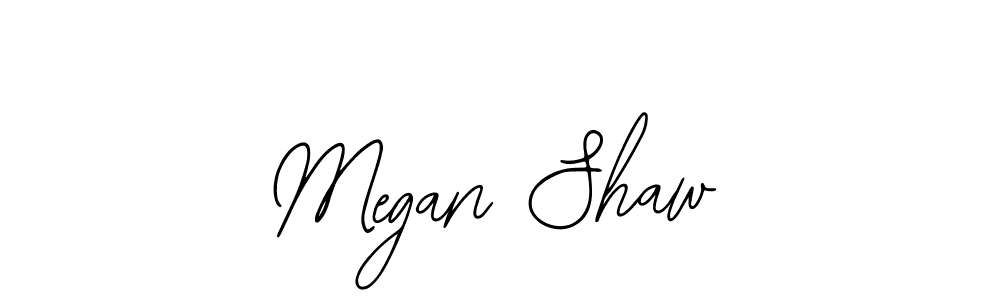 Megan Shaw stylish signature style. Best Handwritten Sign (Bearetta-2O07w) for my name. Handwritten Signature Collection Ideas for my name Megan Shaw. Megan Shaw signature style 12 images and pictures png