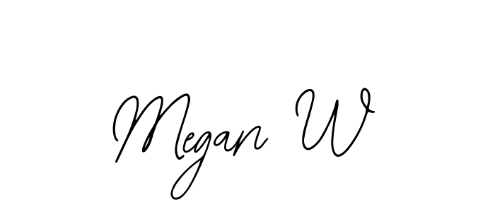 Megan W stylish signature style. Best Handwritten Sign (Bearetta-2O07w) for my name. Handwritten Signature Collection Ideas for my name Megan W. Megan W signature style 12 images and pictures png